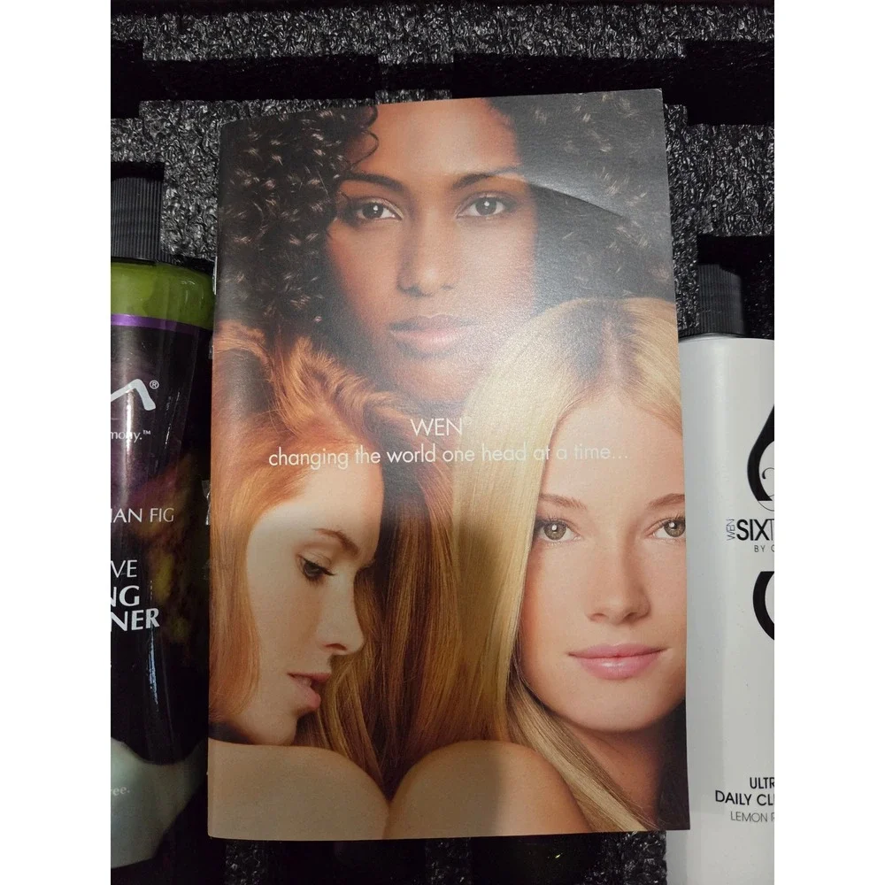 NEW Wen Chaz Dean Mandarin Italian Fig 32oz Cleansing Conditioner Hair Gift Set